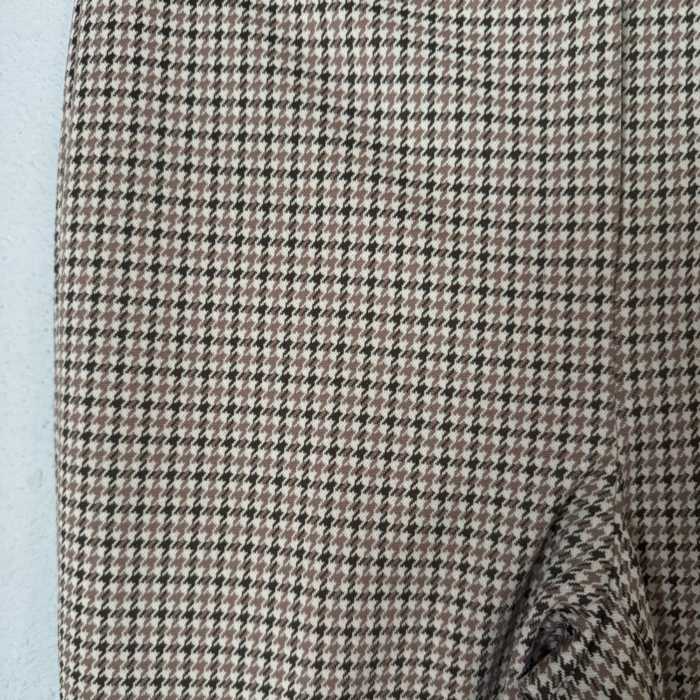 Theory Slim Knit Pants Houndstooth‎ Women’s Size 2 Cropped Ankle MSRP $295 - Picture 2 of 5